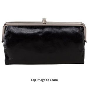Hobo Black Leather Wallet/Clutch - Original Lauren